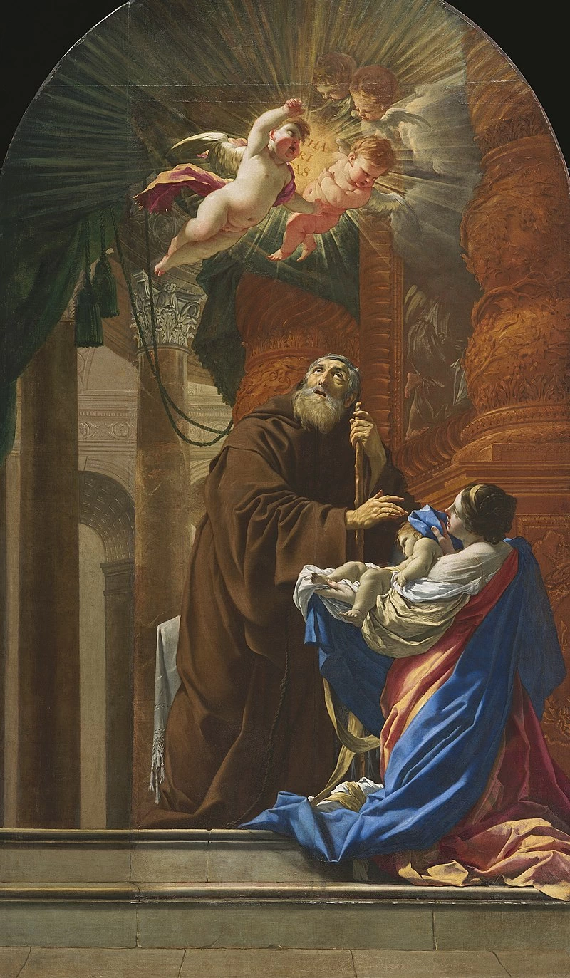 San Francesco di Paola che resuscita il bambino (1648) - Quebec, chiesa, Saint, Henri, de, Lévis